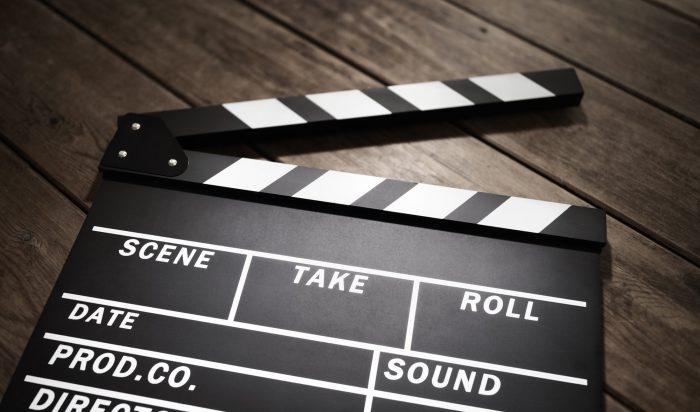 Movie clapper board